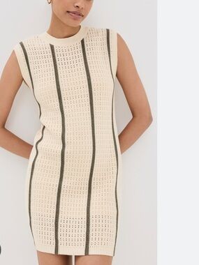 Anine Bing Lanie Knit Sleeveless Dress